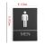 ป้ายห้องน้ำชาย  พร้อมอักษรเบรลล์ ,  วัสดุ ABS---Male, Toilet, Restroom Signs With Braille, ABS New Material