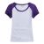 เสื้อยืดผ้าคอตตอน  (  สำหรับสุภาพสตรี   )  มีสีสันที่แขนเสื้อสำหรับรองรับการพิมพ์สกรีน     (10  ตัว  /  แพ็ค ) ---Combed Cotton T-Shirt with Colorful Sleeve for Women