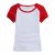 เสื้อยืดผ้าคอตตอน  (  สำหรับสุภาพสตรี   )  มีสีสันที่แขนเสื้อสำหรับรองรับการพิมพ์สกรีน     (10  ตัว  /  แพ็ค ) ---Combed Cotton T-Shirt with Colorful Sleeve for Women