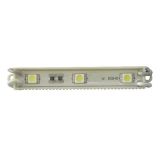 หลอดไฟ LED  Module SMD 5050 ชนิดกันน้ำ (3LED,ไฟสีขาว, 0.72 วัตต์ ขนาด กว้าง12x ยาว 74 มม)  --- SMD 5050 Waterproof LED Module (3 LEDs, White Light,0.72W, L74 x W12mm)