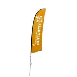 ธงปีกนกใช้งาน 2 ด้าน สูง 11.5 ฟุต ฐานแบบสมอบก (11.5 ft Wing Banner with Spike Base (Double Sided Printing))