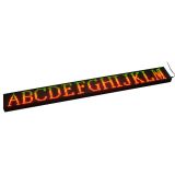 ป้าย LED ไฟวิ่ง กึ่ง outdoor ขนาด 38 x 4 นิ้ว --- 38" x 4" Semi Outdoor 1 Line LED Scrolling Sign(Red color)