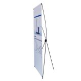 X สแตน คุณภาพสูง ทำจากวัสดุคาร์บอนไฟเบอร์ (80 x 180 ซม.) --- Good Quality Carbon Fiber X Banner Stand (31.5"x71")