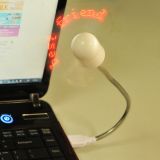 พัดลมข้อความแอลอีดี /USB PC input message LED fan with data line (red light)