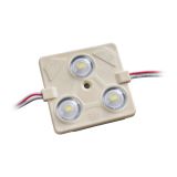  LED  Module SMD 5730 กันน้ำ,วัตต์สูง (3 LED, แสงสีขาว, 1.44 วัตต์ ขนาด กว้าง43x ยาว 44 มม)สำหรับตู้ไฟ---SMD 5730 High Power Waterproof LED Module (3 LEDs, White Light, 1.44W, L44 x W43mm) for Lightbo