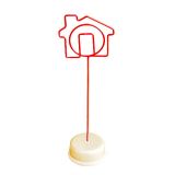 อุปกรณ์  ยึดหนีบ กระดาษโน๊ต รูปทรง บ้านหลังเล็ก  --- Small house shaped memo clip holders