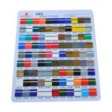 ตัวอย่างสินค้า แผ่นพลาสติก ABS แบบสีคู่ ผิวเรียบ (Sample-ABS double-color sheet (Smooth surface))