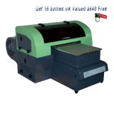 เครื่องพิมพ์พื้นเรียบยูวีแบบประหยัด10.6" x 21.6" A3 Size Calca DFP1800U Economics LED White Ink UV Flatbed Printer 