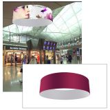 20ft Ceiling Banner Display Circle Hanging Sign with Stretch Fabric Graphics