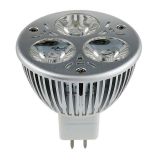 ไฟสปอตไลท์ LED 3 วัตต์x3,หลอดละ 1 วัตต์ 3 หลอด ขั้วแบบเขี้ยว MR16, ติดเพดาน มาตรฐาน IP 20---3W 3 x 1W MR16 LED Ceiling Spotlight Bulb