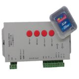 ตัวควบคุม Pixel LED SD Card T1000S 5-24V 5-24V T1000S SD Card LED Pixel Controller WS2812B 6803 WS2811 RGB LED Strip