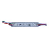 หลอดไฟ LED  Module SMD 5050 ชนิดกันน้ำ (3LED,ไฟสี RGB, 0.72 วัตต์ ขนาด กว้าง12x ยาว 74 มม) --- SMD 5050 Waterproof LED Module (3 LEDs, RGB Light, 0.72 W, L74 x W12mm)