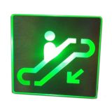 ป้ายเรืองแสง  (สัญญาลักษณ์  ทางลงลิฟท์)---Lift Down Luminous Signboard