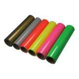 แผ่นโพลีเฟล็กซ์ (วัสดุPVC),สีเรืองแสง ,ชนิดม้วน,ขนาด 20" x 21หลา สำหรับงานพิมพ์ภาพ ลงบนเสื้อผ้า ระบบดิจิตอล