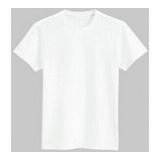 เสื้อยืด,สีขาว,(ผ้าโพลีเอสเตอร์) สำหรับ ผู้หญิง ใช้พิมพ์ภาพถ่ายโอนความร้อน (Sublimation)