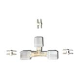 ข้อต่อ ไฟเส้น นีออน หรือ ไฟสายยาง นีออน (ข้อต่อรูปทรงตัว "T") ---"T" Type Connector for Neon Light Belt