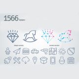 ไอคอน ลายเส้น  1566 รูปแบบบาง   ( สามารถ ดาวน์โหลดภาพประกอบนี้ ได้ฟรี)---1566 Thin Line Icons (Free Download Illustrations)