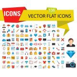 ภาพเวกเตอร์ ,ไอคอน -  อุปกรณ์ที่ใช้ใน สำหนักงาน  ( สามารถ ดาวน์โหลดได้ฟรี)---Office Vector Flat Icon Set (Free Download)