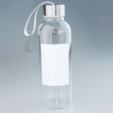 ขวดแก้วเปล่าพร้อมป้ายสีขาวสำหรับพิมพ์ Sublimation ขนาดขวด 420 มิลลิลิตร(420ml Glass Photo Bottle with White Patch for Sublimation Printing)