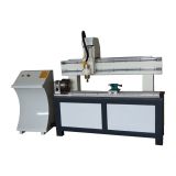 เครื่องแกะสลัก CNC Router ทรงกระบอก บนแกนหมุน รุ่น QL-1200 --- QL-1200 CNC Router with Rotary