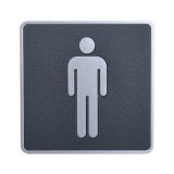 ป้ายสัญญาลักษณ์ ห้องน้ำชาย วัสดุ ABS ใหม่ล่าสุด---Male, Toilet ,Restroom Signs, ABS New Material