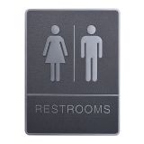 ป้ายห้องน้ำชาย / หญิง  อักษรเบรลล์ ,  วัสดุ ABS---Male / Female, Toilet, Restroom Signs With Braille, ABS New Material