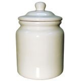 โถคุกกี้ เซรามิก สำหรับ พิมพ์ภาพถ่ายโอนความร้อน---Sublimation Blank Ceramic Seal Pot Cookie Jar