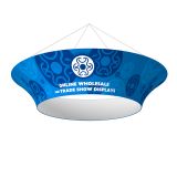 ป้านแขวน ,เพดาน,รูปทรงวงกลม ,สินค้าออกบูธ,จัดแสดงสินค้า --- Ceiling Banner Display Trade Show Tapered Circle Hanging Sign