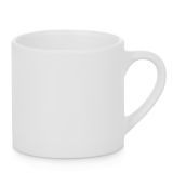 แก้วเซรามิก สีขาว,ขนาดเล็ก ,2.5 ออนซ์  สำหรับ ใช้พิมพ์ภาพถ่ายโอนความร้อน ---2.5 OZ Mini Ceramic White Mug for Sublimation Printing