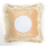 ปลอกหมอนสไตล์ยุโรเปี้ยน สีเบจสำหรับพิมพ์ Sublimation (European Style Sublimaiton Beige Cushion Pillowcase Cover)