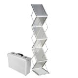  ชั้นวางแคตตาล๊อคพร้อมกล่องเก็บสีเงิน(Catalog Rack with Hard Silver Case)