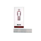 ป้ายห้องน้ำชาย ,วัสดุอะคริลิค --- Male, Toilet, Restroom Signs, Acrylic