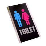 ป้ายห้องน้ำชาย & หญิง ,วัสดุอะคริลิค --- Male & Female, Restroom Signs, Toilet Signs, Acrylic