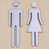 ป้ายห้องน้ำชาย & หญิง ,วัสดุพลาสติก ABS ฉีดขึ้นรูป --- Male & Female, Restroom Signs, Toilet Signs, ABS Plastic