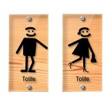 ป้ายห้องน้ำชาย,หญิง ,รูปแบบใส,วัสดุอะคริลิค ---- Male, Female, Transparent Restroom Signs, Toilet Signs, Acrylic