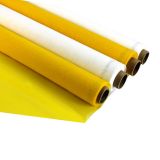 ผ้าโพลีเอสเตอร์, สีขาว, สีเหลืองสำหรับรองรับการพิมพ์ ,ทอตาข่าย 140  Mesh(ช่อง) กว้าง 50 นิ้ว ,ยาว 36 นิ้ว  --- 1 Yard 140 Mesh 50 Inches Width Silk Screen Fabric (140Mesh (55T) )