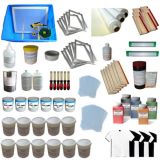 เครื่องสกรีนเสื้อ 6 สี , 6 แป้น และชุดอุปกรณ์ สำหรับกระบวนการ พิมพ์สกรีน --- 6 Colors Screen Printing Materials Kit