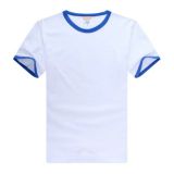 เสื้อยืดผ้าคอตตอน   (  สำหรับเด็ก   )    มีสีสัน  ที่ริมขอบ   แขนเสื้อ    และคอเสื้อ     สำหรับรองรับ   การพิมพ์สกรีน   (10  ตัว  /  แพ็ค ) ---  Combed Cotton T-Shirt with Rim Colorful 