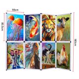 ป้ายแสดงแบบพับได้ 8 แผ่น 8 Panels Folding Display Stand