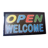 ป้ายไฟ LED สัญลักษณ์ " Open ( เปิดแล้ว ยินดีต้อนรับ ) " ขนาด 25*48cm --- 25*48cm LED Open Sign