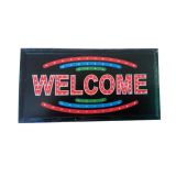 ป้ายไฟ LED สัญลักษณ์ "Welcome " ขนาด 25*48cm --- 25*48cm LED Welcome Sign