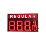 ป้ายราคาเชื้อเพลิงอิเล็คทรอนิกส์สำหรับปั๊มน้ำมัน LED สีแดงปกติ  12" LED Gas Station Electronic Fuel Price Sign Red Color