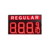 ป้ายราคาเชื้อเพลิงอิเล็คทรอนิกส์สำหรับปั๊มน้ำมัน LED สีแดงปกติ 12" LED Gas Station Electronic Fuel Price Sign Red Color