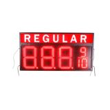 ป้ายราคาเชื้อเพลิงอิเล็กทรอนิกส์ปั๊มน้ำมัน LED สีเขียวปกติ  20" LED Gas Station Electronic Fuel Price Sign Green Color Regular