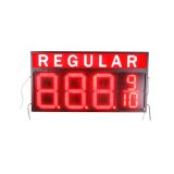 ป้ายราคาเชื้อเพลิงอิเล็กทรอนิกส์ปั๊มน้ำมัน LED สีเขียวปกติ 20" LED Gas Station Electronic Fuel Price Sign Green Color Regular