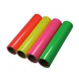 ม้วนฟูลออเรสเซนต์ PU ไวนิล สำหรับถ่ายโอนความร้อนดิจิตอล Fluorescent PU Digital Heat Press Transfer Vinyl 19.7" x 82´ Roll PU Self-Adhesive