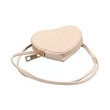 กระเป๋าสตางค์รูปหัวใจสะพายไหล่สำหรับพิมพ์ระเหิด  New Blank Sublimation Leather Fashion Lady Wallet Heart Shape Shoulder Bag