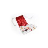 ถุงเท้าคริสต์มาสพร้อมเชือกว่างเปล่าระเหิด Super Style Blank Sublimation Christmas Stockings Magic Sequins Decoration Socks with Rope for Xmas Holiday
