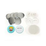 เหรียญตราเปล่าขนาด 1-1/2" (37 ม.ม.) จำนวน 1000 ชิ้นสำหรับเครื่องทำเหรียญตรา รุ่น N3    1000pcs 1-1/2" (37mm) Blank Pin Badge Button Supplies for N3 Model Badge Making Machine