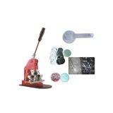 เครื่องทำป้ายเข็มกลัด /1-1/4" 32mm Button Maker Machine Badge Press+1000 Button Supplies+1pc 32mm Circle Cutter